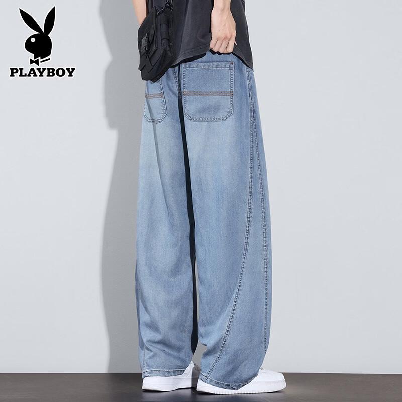 PLAYBOY Мужские джинсы тенсел широкого кроя