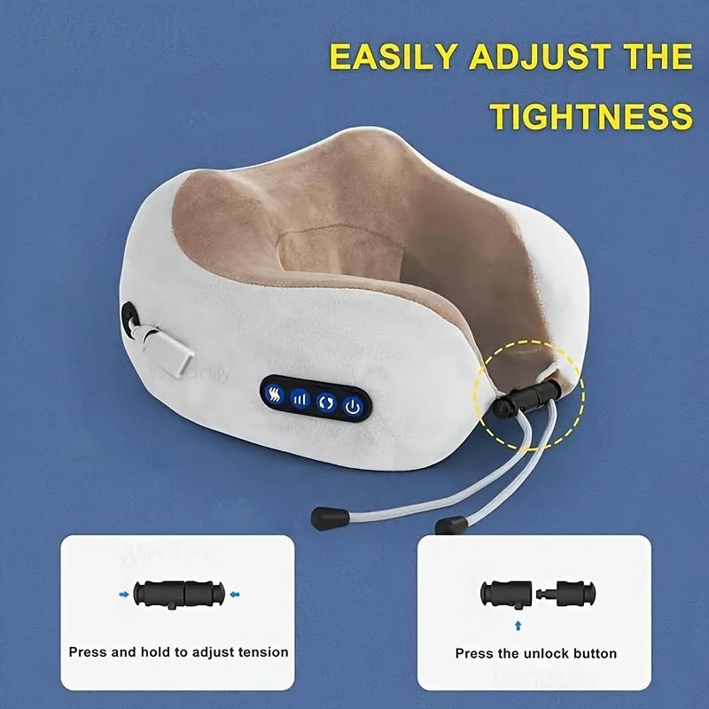 1Pc Neck Massager - Pillow USB Charging - Ideal for Travel, Office or Family Relaxation - Top Choice for Holiday Gifts