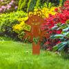 Garden Stake Frog Metal Silhouette Decorative Waterproof,Ornament,Yard Sign,Outdoor Decoration for