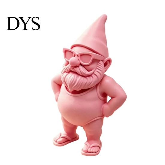 Прочные, устойчивые к выцветанию украшения 3D-печатная статуэтка пляжного гнома в купальнике и с солнцезащитными очками, водонепроницаемая декоративная фигурка для летней атмосферы, аксессуары для комнаты