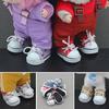 1 Pair Doll Shoes Mini Lace-Up Canvas Sneakers for 17cm Dolls Fingerboard Mini Finger Shoes Toy Accessory Realistic Design Creative Gift