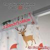 2pcs,Curtains Cute Reindeer Snowman Christmas (3) Popular Minimalist Curtains Machine Washable Fabric Curtains Room Decor