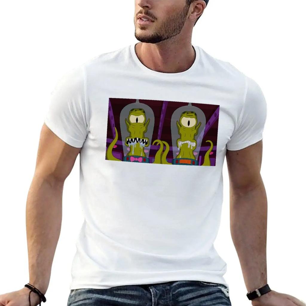 Футболка Kang and Kodos аниме тяжеловесы большие размеры топы мужские футболки с принтом аниме