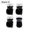 4pcs With Velvet Thick Puppy Socks Anti-slip Footwear Pet Shoes Rain Snow Boots Warm Dog Shoes