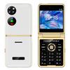 Складной телефон P21, 2,4 дюйма, HD, GSM, четыре SIM-карты, большие кнопки, камера, музыкальный проигрыватель Magic Voice, 1200 мАч, FM-светодиодный фонарик, ультратонкий раскладной телефон