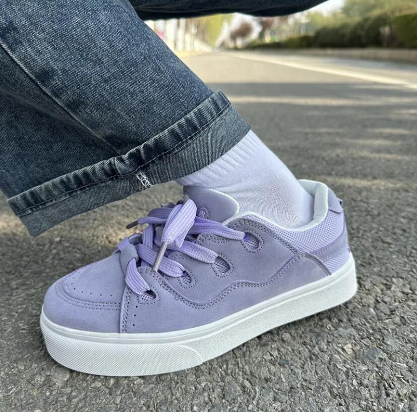 Кроссовки женские туфли 2024 мода повседневная кожа бег спортивная вулканизированная обувь дизайнерские кроссовки на платформе