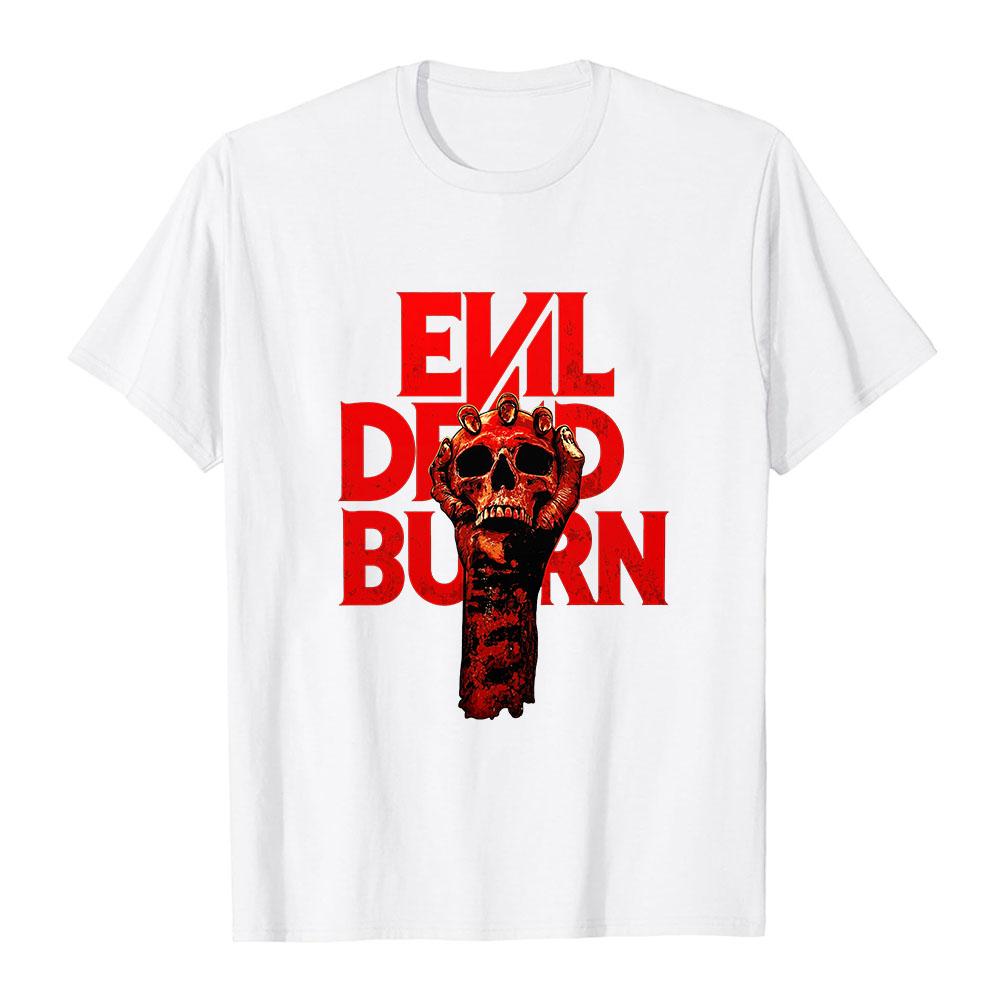 Evil Dead Burn Tees Summer O-neck Short Sleeve Unisex T-shirt Fashion Casual Film Design Graphic Merch High Quality Soft Tshirts