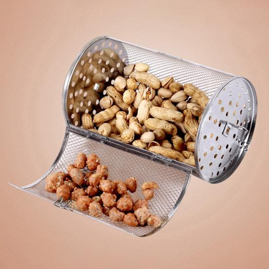 Вращающаяся решетка для гриля из нержавеющей стали, вращающаяся на 360 градусов, решетка для барбекю, пригодная для мытья в посудомоечной машине, вращающаяся корзина для гриля для куриных крылышек, овощей, рыбы, равномерного приготовления на гриле