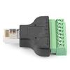 8P8C Ethernet RG-45 Male To Terminal 8 Pin Digital Adapter Connector Conversion 