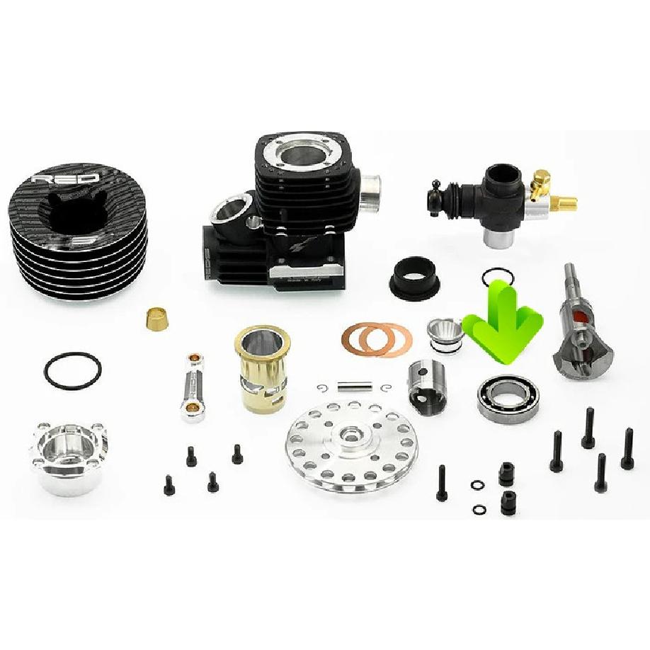 6901UG RC Engine Bearing 14x25x6 mm ABEC-3 ( 1 PC ) 6901 UG ID 14mm With 11 Balls Glow Plug Model R/C Engines Ball Bearings