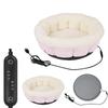 Soft Plush Warm Heated Pet Bed Adjustable Temperature Cat Sleeping Nest  for Dogs Cats