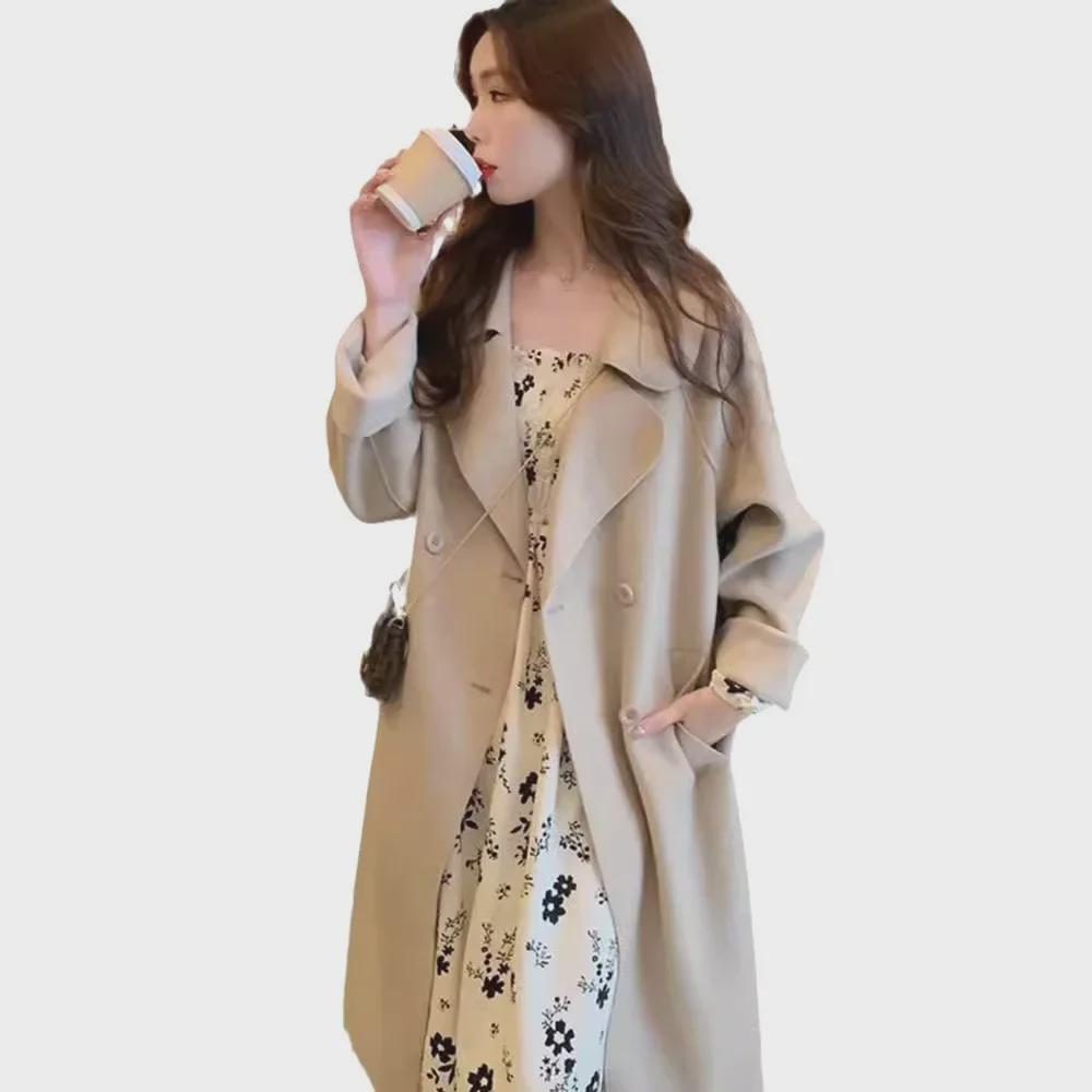 Spring 2024 Women's Floral Long-Sleeve Slim Waist Maxi Dress