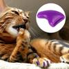 100 шт. мягкие чехлы для когтей из ПВХ для кошек, набор украшений для ухода за лапами(Фиолетовый М)