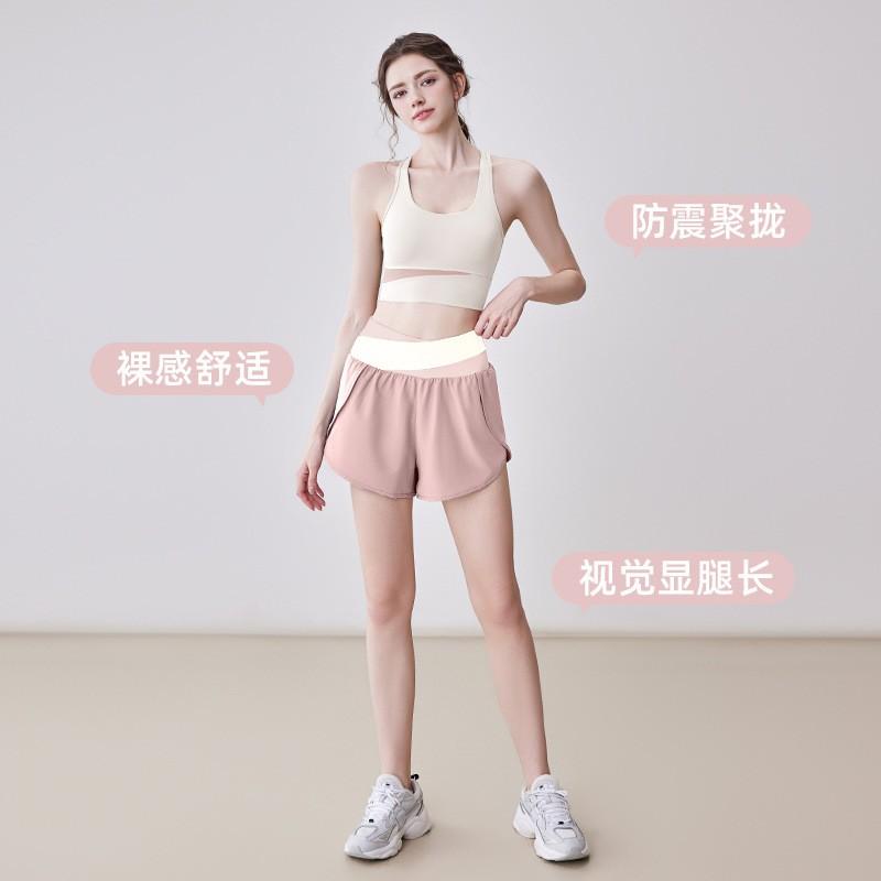 Womens Yoga Set Padded Sports Bra Shorts Gym Workout Outfit Pilates Activewear Breathable Fitness Top