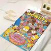 1Pc Simpsons Donut Delight Rug Office Carpet Indoor Outdoor Doormat Nonslip Soft Living Room Christmas Halloween Gift D922924