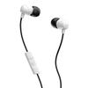 SkullCandy JIB White Control and Microphone Canal Type Earphones Jib Earbuds with Microphone and Remote for Stereo Sound and Enhanced Wired Jack
