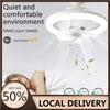 48 Вт 360° Автоматический вращающийся E27 Пульт дистанционного управления Потолочный вентилятор с подсветкой Маленький потолочный вентилятор