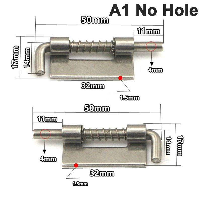 1 пара 304 нержавеющая сталь нагруженная петля безопасности пружинный болт цилиндрический защелка шкаф