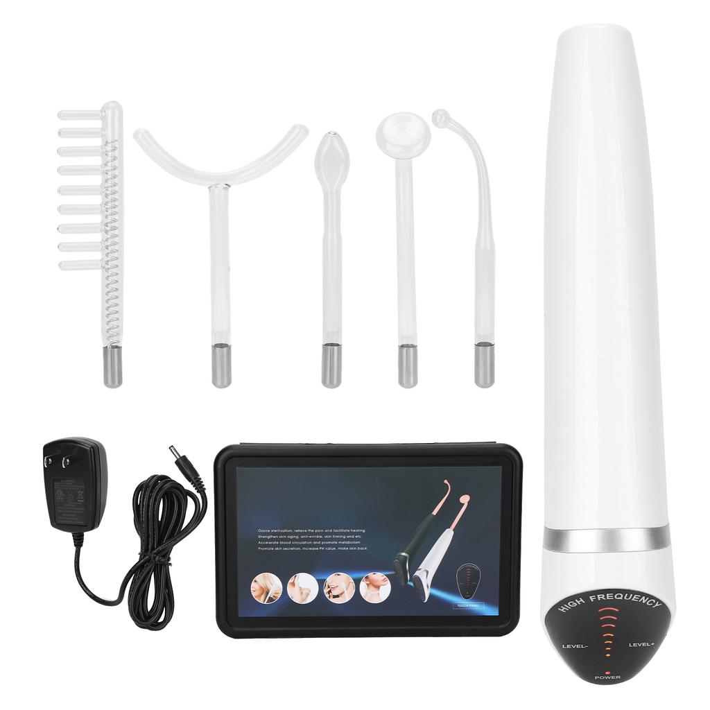 High Frequency Skin Therapy Wand Machine Portable Wrinkle Reducing Anti Aging Skin Tightening Device