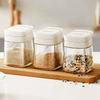 With Handle Kitchen Seasoning Box Safety Seasoning Storage Box Glass Seasoning Jar  Household