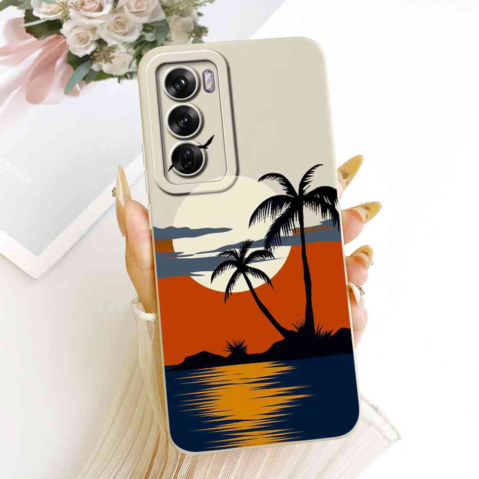 Чехол для Oppo Reno12 Pro 5G CPH2629 Новый модный painted чехол Мягкий чехол для телефона Для Oppo Reno 12 Reno12 Pro Задняя крышка Coque