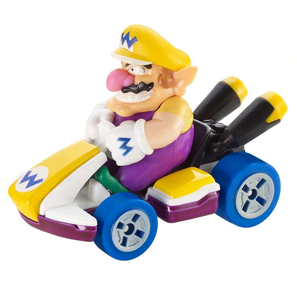 Mario Kart Wario Character Car Diecast 1:64 Purple