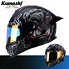 Мотошлем Мужской и Женский Может быть Bluetooth Мотоциклетный Шлем Venom Full Helmet Дышащий Полное Покрытие Все Сезоны День и Ночь