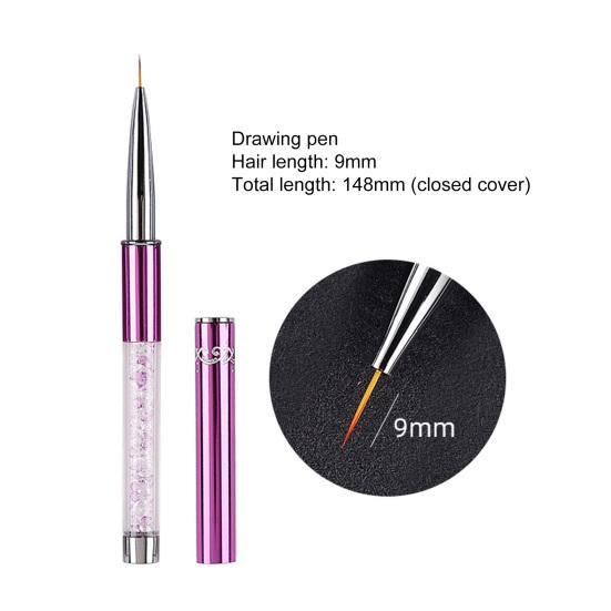 Практичная кисть для дизайна ногтей, многоразовая, легкая, сделай сам