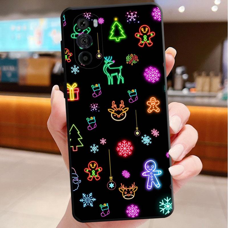 Рождественский Арт Чехол для Телефона для Motorola Edge 50 40 Pro 60 50 40 30 Ultra Neo Fusion Moto G Play G Stylus G Power G