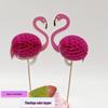 Украшение для торта в виде соты-фламинго для вечеринки