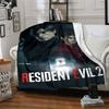 1 шт. Плед Resident Evil 8 Мягкий теплый плед для дома, офиса, путешествий Всесезонное уютное постельное белье Подарок, Уютный офисный аксессуар