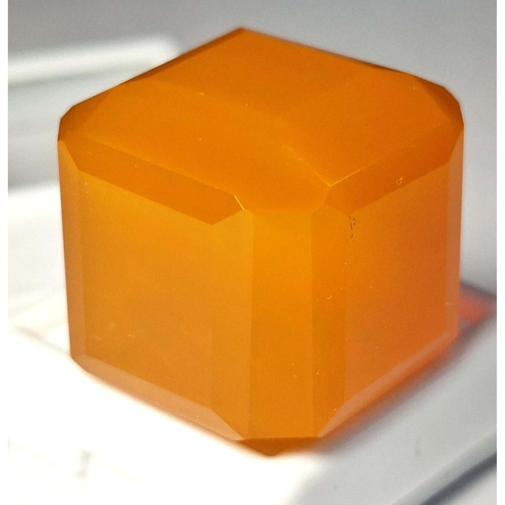Cube Cut Natural Welo Opal Orange 121-123 Ct Fabulous Certified Loose Gemstone