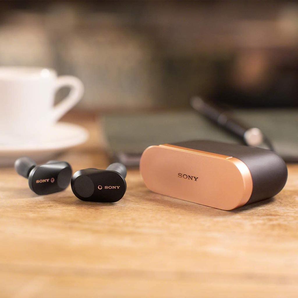 Sony Беспроводные Наушники с Шумоподавлением Полностью Беспроводные Amazon Alexa Bluetooth Аудио Эквивалент До 6 Часов Непрерывного Воспроизведения Модель 2019 года С Микрофоном 360