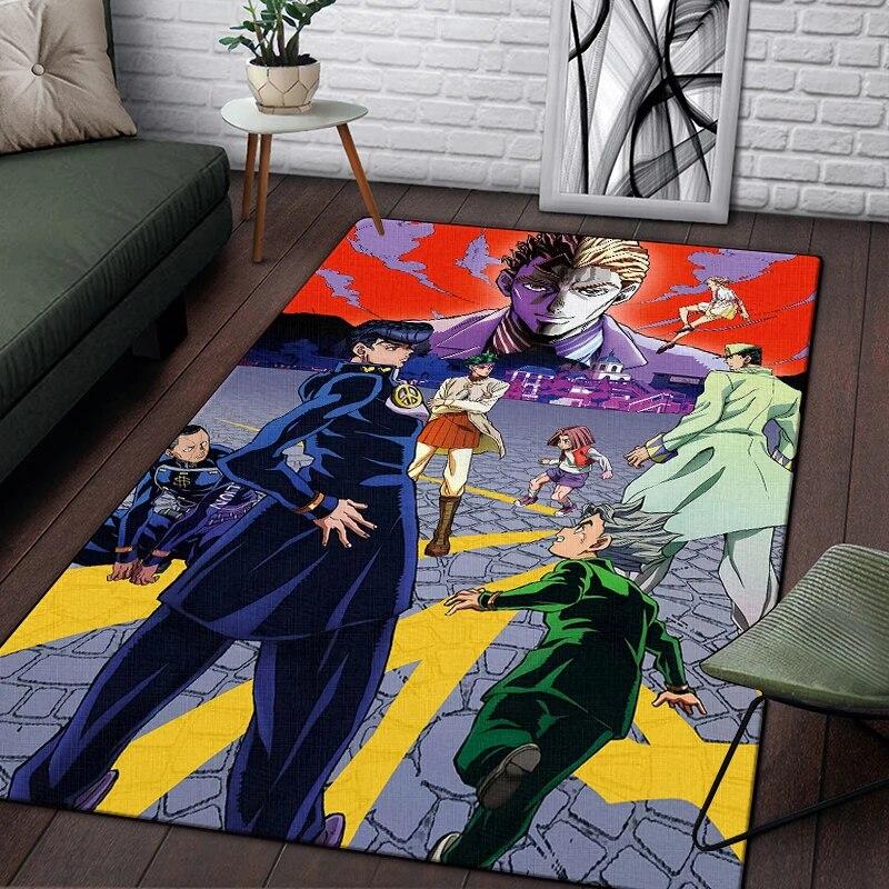 Джоджо аниме красивый ковер с рисунком для гостиной большой ковер черный мягкий ковер украшения дома коврики бохо коврики для пикника
