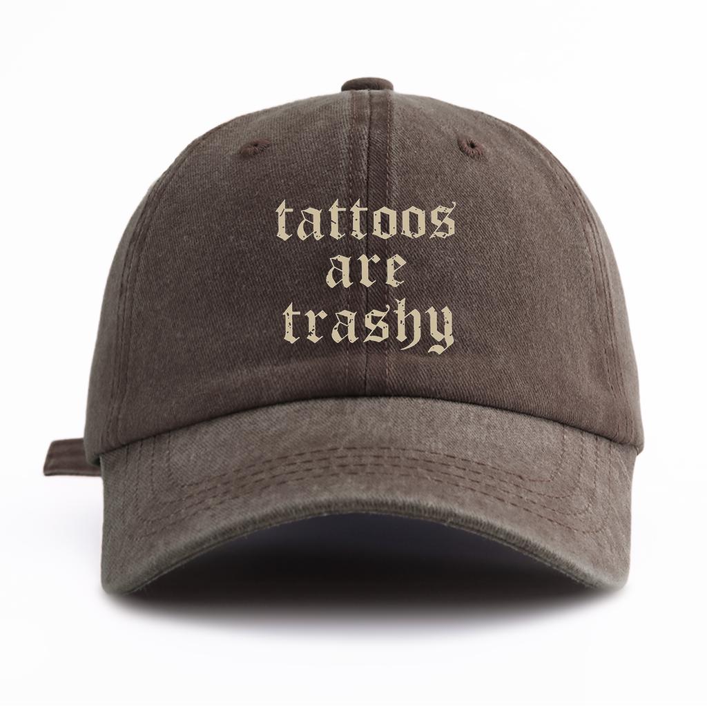 Кепка-бейсболка с принтом Pc Tattoos, стираная, для взрослых, минималистичный ретро-стиль, повседневная, мягкая, регулируемая, кепка отца, идеальна в качестве подарка
