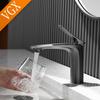 VGX Luxury Bathroom Faucets Basin Mixer Sink Faucet Gourmet Washbasin Tapware Hot Cold Water Tap Brass Chrome Black Brushed Gold
