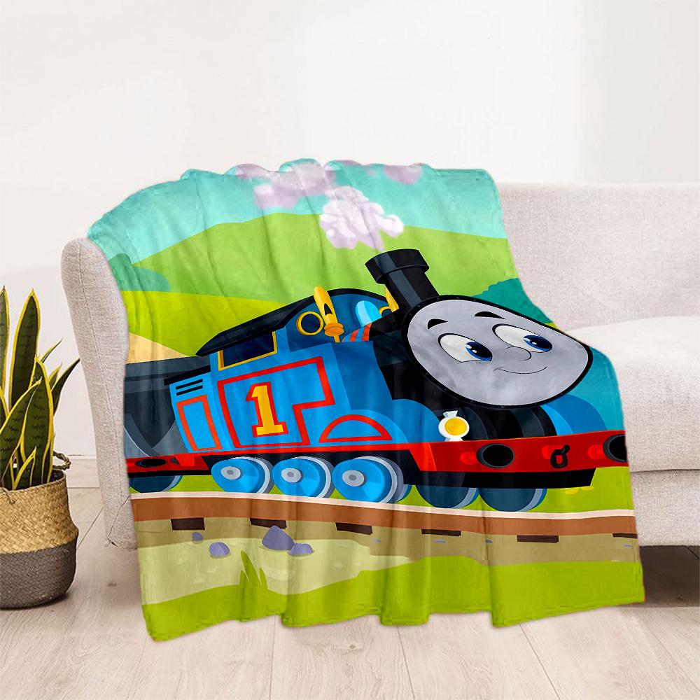 Thomas Friends Express Flannel Blanket-Soft and Suitable for Sofas,Beds,Offices,Travel,All Seasons,Great Gift for Holidays and Birthdays.