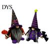 Unique Halloween Present Ideas Gnome Decoration, Witch Swedish Tomte Ornament, Plush Hand Sewn Holiday Collectibles Scandinavian Elf Dwarf for