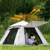 Палатка для улицы, автоматическая, для 3-4 человек, пляжная, быстро открывающаяся, складная, двойная, непромокаемая, для кемпинга, для кемпинга
