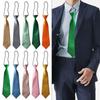 Short Style Solid Color Cute Decoration No Small Tie Elastic Neck Tie School Kids Tie Wedding