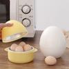 Multifunctional 4 Grids Egg Shape Microwave Egg Steamer Professional White Microwave Boiled Egg Maker Quick Egg Cooker Breakfast