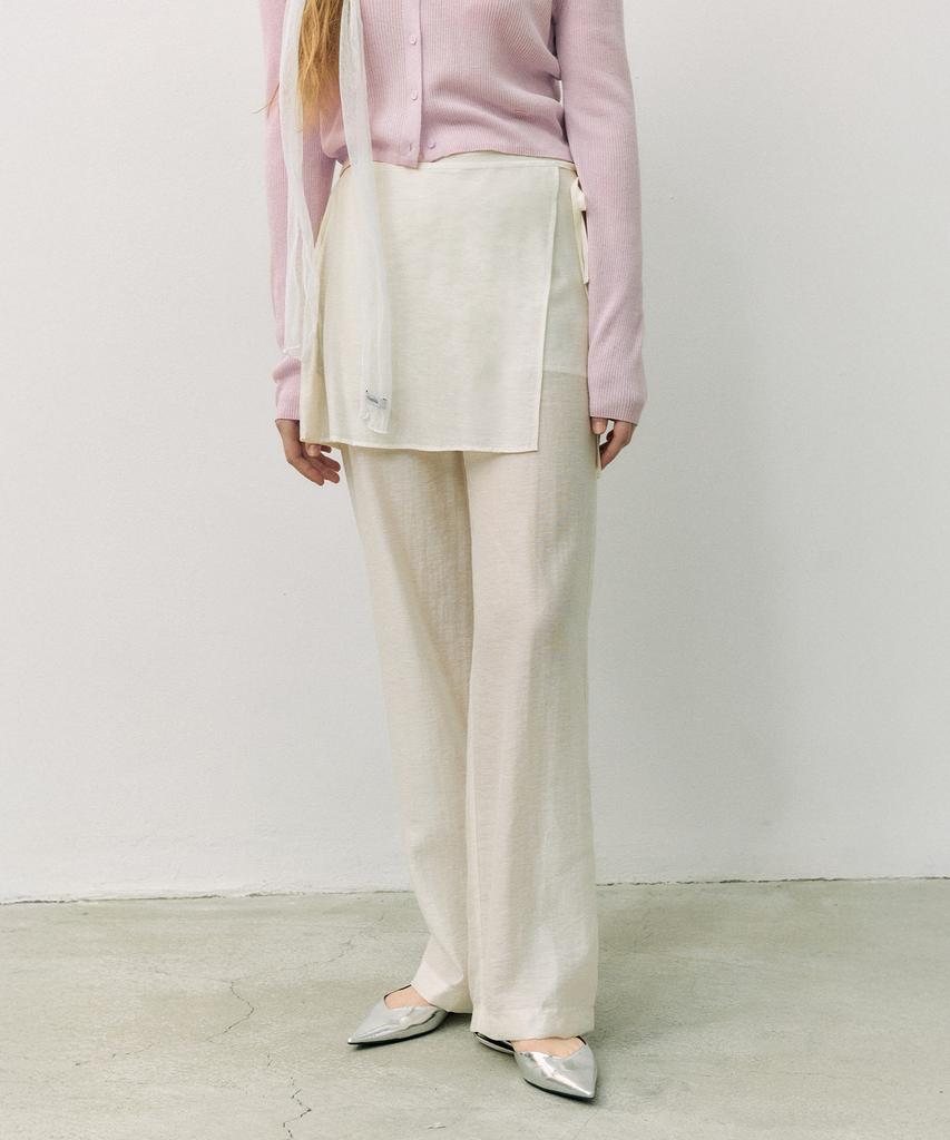 ROLAROLA Layered Skirt Pants Ivory