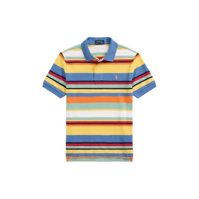 Футболка Polo SS24 в полоску, сетчатая, повседневная, с коротким рукавом, для детей, многоцветная CWPOKNIY8021089-740