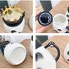 Новая кружка Crown panda, чашки для завтрака, кружка Morning с золотой ручкой, кружка для молока, кофе, чая