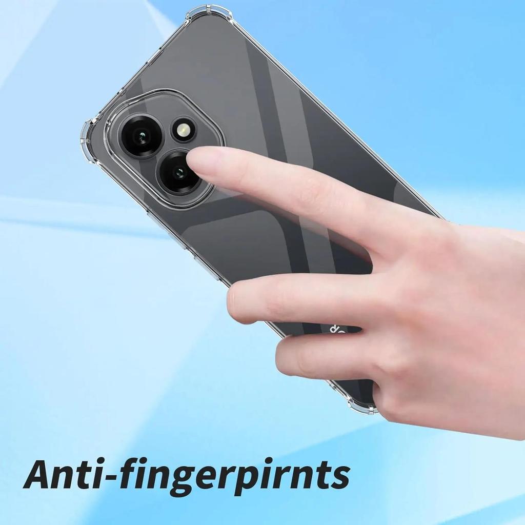 Clear Four-Corners Shockproof TPU Soft Case For Honor X6 X6A X6B X7 X7A X8 X8A X8B X9 X9A X9B Sillicone Transparent Phone Cover