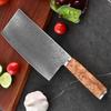 7 Inch Slicing Knife 67-layers Damascus Steel 10Cr15Mov Blade Sapele Wood Handle Cutting Vegetables Cleaver Meat Kitchen Knives