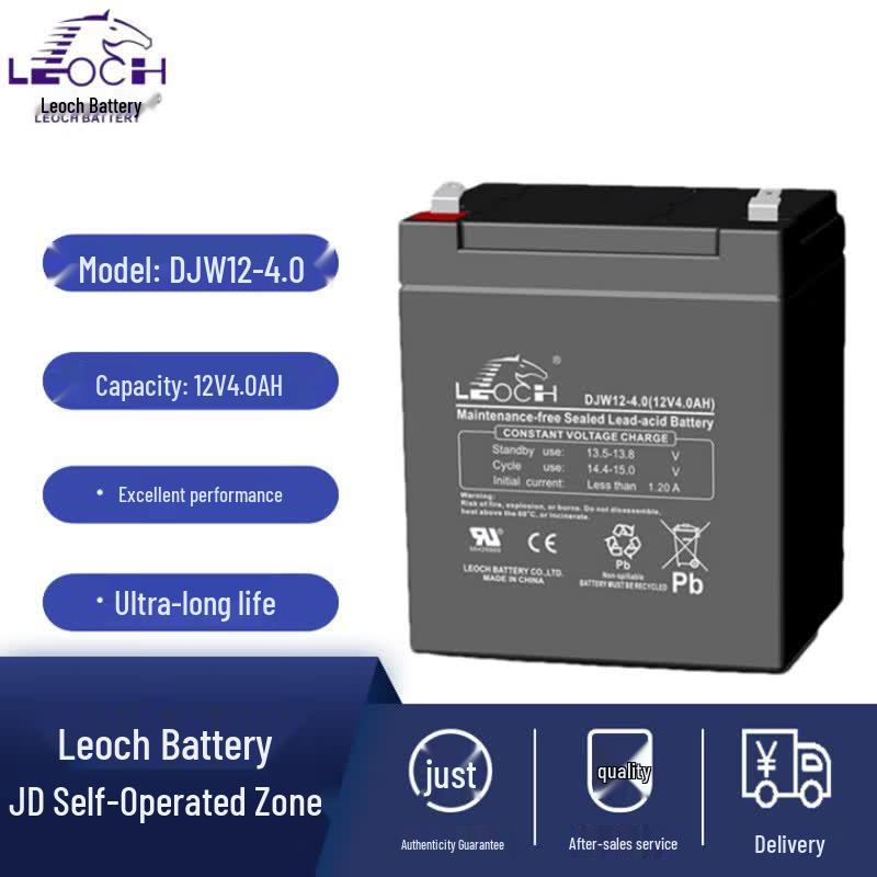 Leoch DJW12-4 12V 4Ah Sealed Lead-Acid Battery
