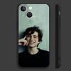 Чехол для телефона с Тимоти Шаламе Для iPhone 15,14,13,12,11,Pro,Max,Plus,Mini,X,XS,XR,8,7,6,S,Plus,SE Мягкий черный чехол