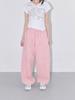Women's 2025 Spring/Autumn Street Dance Casual Wide-Leg Sweatpants: Loose Fit, Straight-Leg Versatile Pants