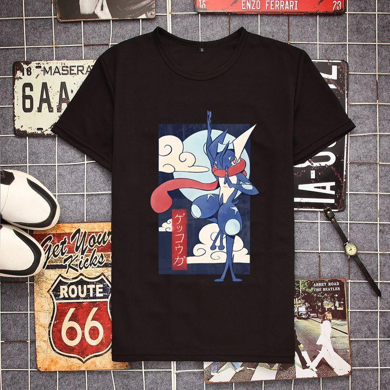 2026 New Pokmon Anime Summer New Greninja Printed TShirt Unisex and Womens Casual Trend Versatile Short Sleeve Parentchild Top